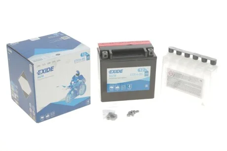 Акумулятор мото AGM 12V/12Ah/200 (150x90x145) EXIDE ETX14BS