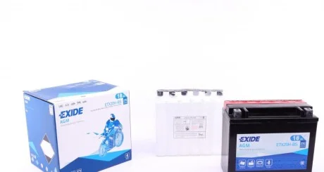 Стартерна батарея (акумулятор) ETX20H-BS EXIDE ETX20HBS