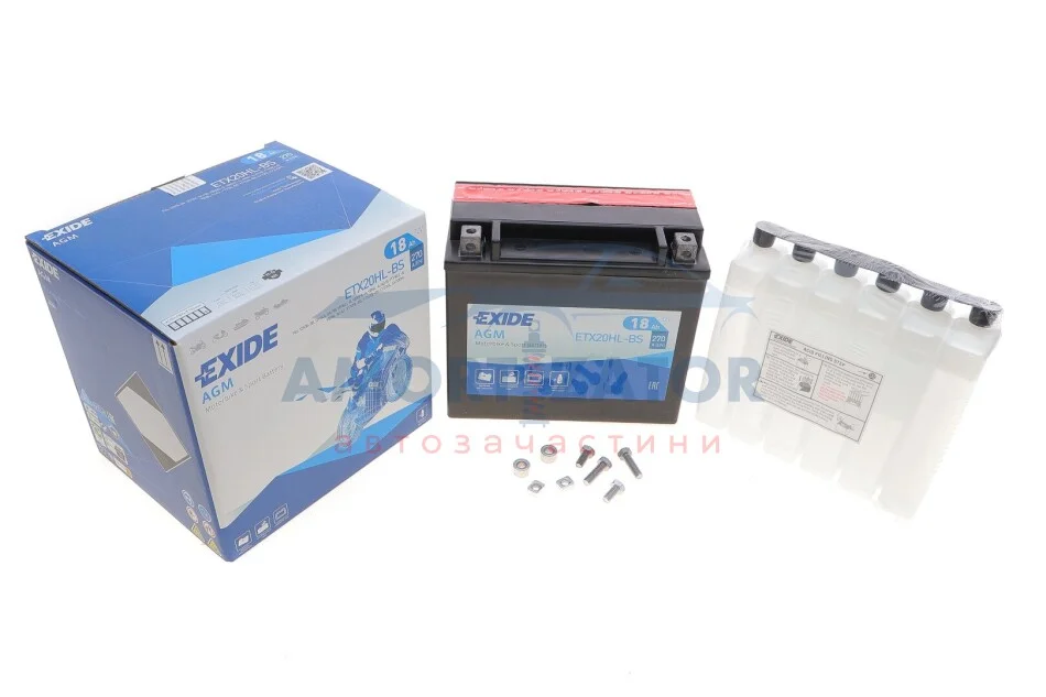 Стартерна батарея (акумулятор) ETX20HL-BS EXIDE ETX20HLBS (фото 1)