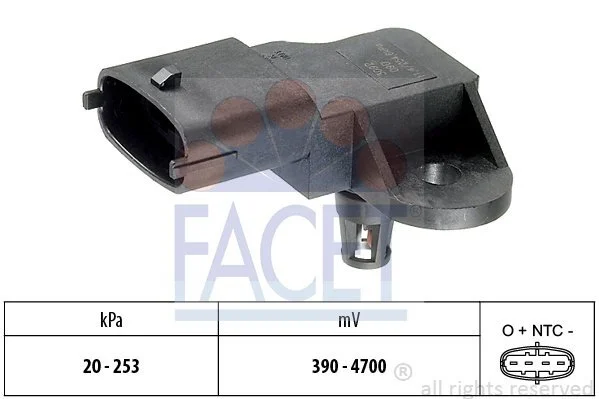 Датчик тиску повітря, регулювання висоти FACET 10.3092 (фото 1)