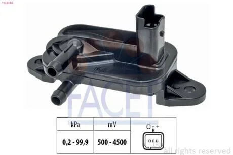 Датчик, тиск ВГ FACET 10.3316