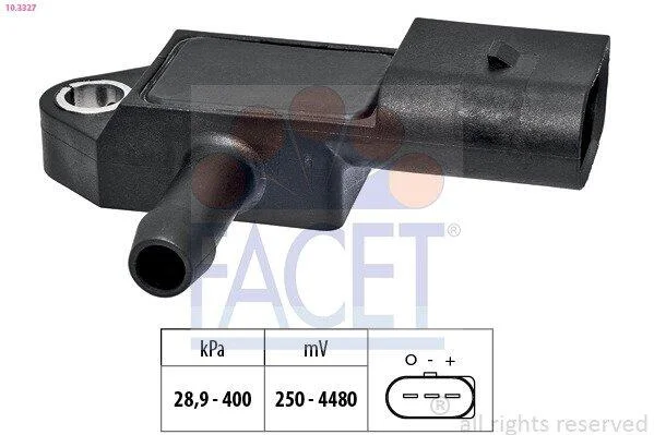 Датчик тиску повітря, регулювання висоти FACET 10.3327 (фото 1)