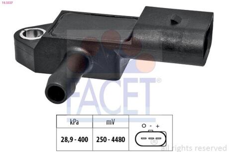 Датчик тиску повітря, регулювання висоти FACET 10.3327