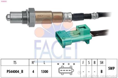 Кисневий датчик FACET 10.8222