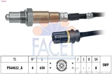 Кисневий датчик FACET 10.8287