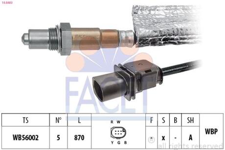 Кисневий датчик FACET 10.8483