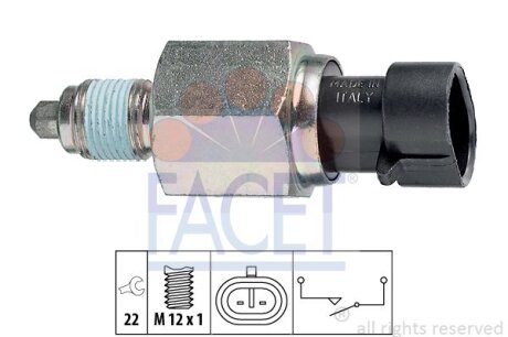 Вмикач заднього ходу FACET 7.6196
