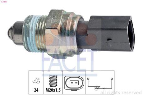 Вмикач заднього ходу FACET 7.6205
