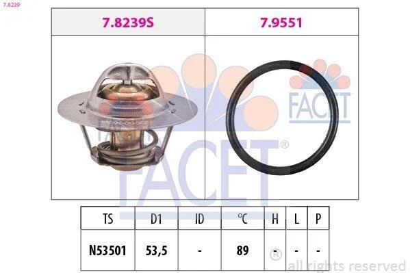 Термостат, охолоджувальна рідина FACET 78239 (фото 1)