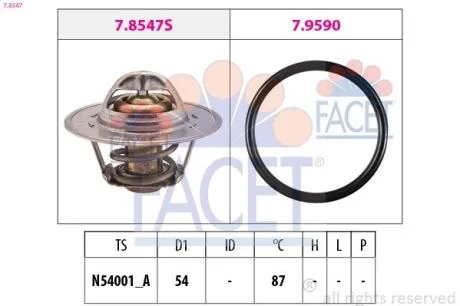 Термостат, охолоджувальна рідина FACET 78547