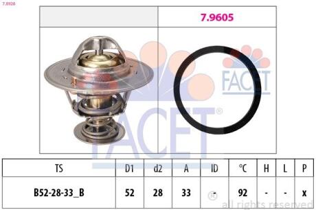 Термостат, охолоджувальна рідина FACET 78928