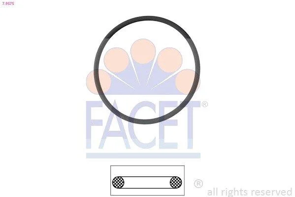 Прокладка термостату FACET 7.9575 (фото 1)