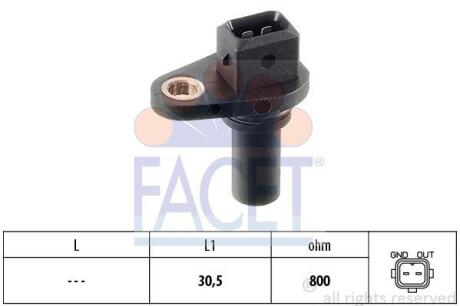 Датчик, кількість обертів FACET 9.0028
