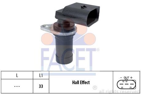 Датчик колінвалу FACET 9.0472