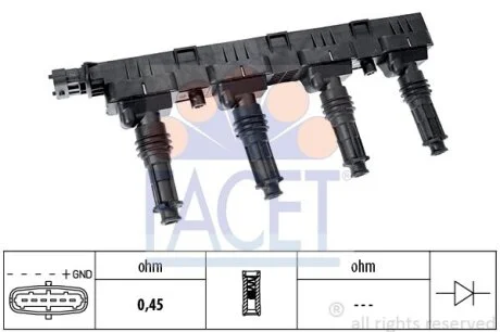 Котушка запалювання FACET 9.6300