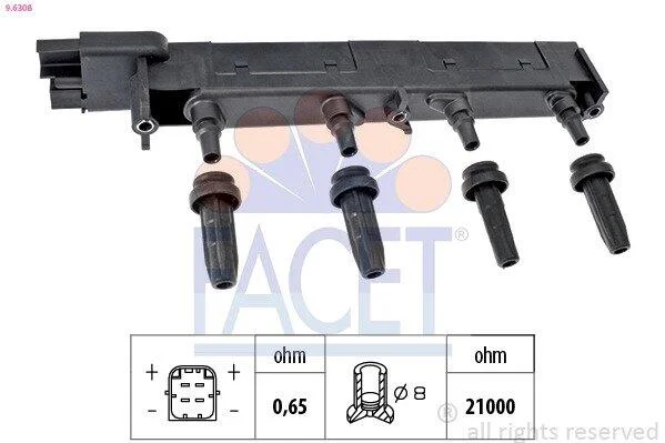 Котушка запалювання FACET 9.6308 (фото 1)