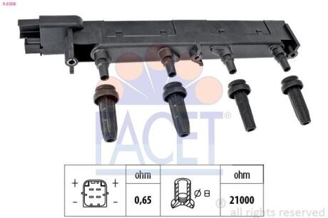 Котушка запалювання FACET 9.6308