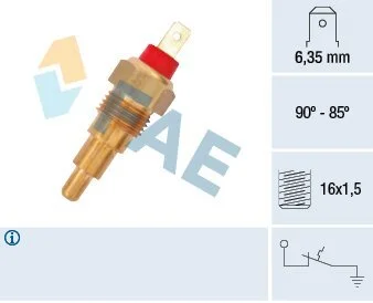 Термовимикач вентилятора радіатора FAE 37620