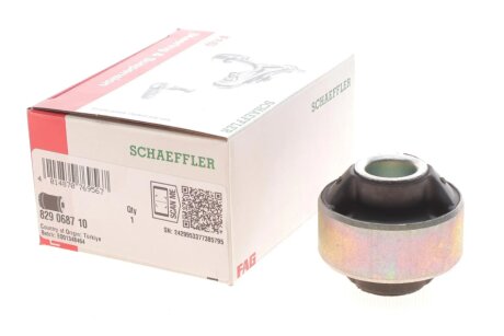 Сайлентблок переднього важеля Із задньої частини/передн (18,2x55,6x24/48 мм) DS DS 3 CITROEN C3 II, C3 II/HATCHBACK, C3 III, C4 CACTUS, DS3 PEUGEOT 208 I 1.0-1.6D 09.09- FAG 829 0687 10