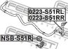 Тяга стабілізатора задня ліва FEBEST 0223S51RR (фото 2)