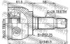 Шрус зовнішній задній 22x57.7x28 FEBEST 2910FLIIR (фото 2)