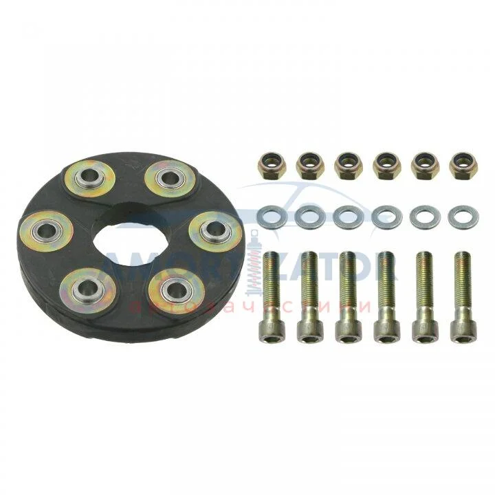 FEBI DB муфта еластична передн. (к-кт з болтами) W124 300D FEBI BILSTEIN 08822 (фото 1)