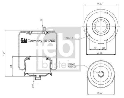 Подушка амортизуюча FEBI BILSTEIN 101266