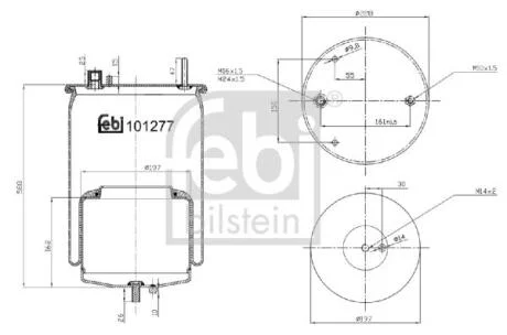 Пневмоподушка FEBI BILSTEIN 101277