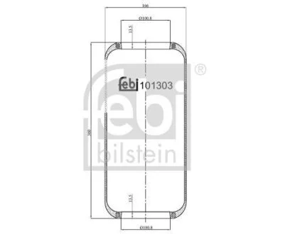 Подушка амортизуюча FEBI BILSTEIN 101303