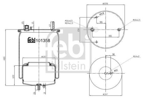 Подушка амортизуюча FEBI BILSTEIN 101358
