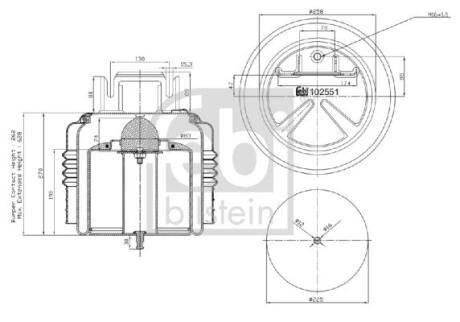 Подушка амортизуюча FEBI BILSTEIN 102551