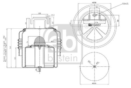 Подушка амортизуюча FEBI BILSTEIN 104537