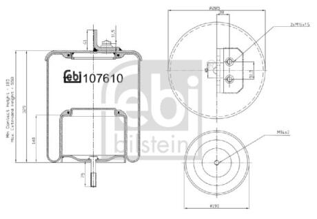 Подушка амортизуюча FEBI BILSTEIN 107610