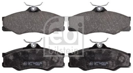 Комплект гальмівних колодок передн, VW TRANSPORTER T3 1.6D-2.1 05.79-07.92 FEBI BILSTEIN 16298