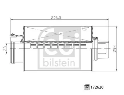 Фільтр, система продування картера FEBI BILSTEIN 172620