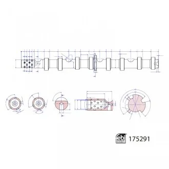 Вал розподільчий FEBI BILSTEIN 175291