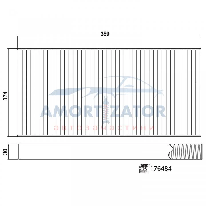 FEBI Фільтр салону вугільний VW ID3/ID4/ID5, AUDI Q4, SKODA Enyaq iV FEBI BILSTEIN 176484 (фото 1)
