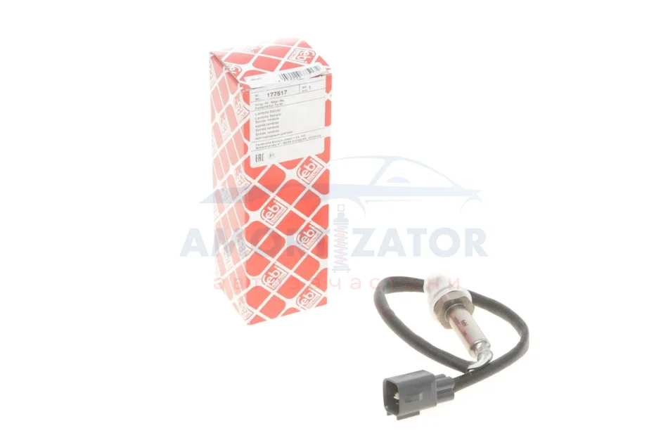Лямбда-зонд (кількість дротів 4, 372мм) CITROEN C1 DAIHATSU SIRION PEUGEOT 107 TOYOTA AYGO, AYGO/HATCHBACK, YARIS, YARIS/HATCHBACK 1.0/1.0LPG 01.05- FEBI BILSTEIN 177517 (фото 1)