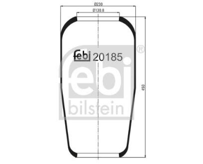 Пневмоподушка FEBI BILSTEIN 20185