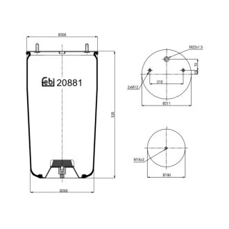 Подушка амортизуюча FEBI BILSTEIN 20881