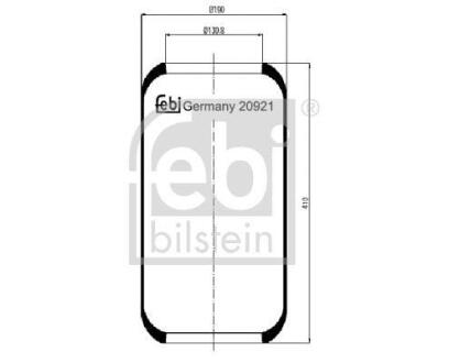 Подушка амортизуюча FEBI BILSTEIN 20921