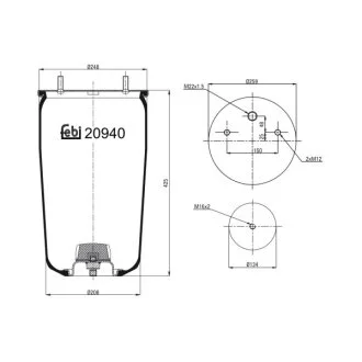 Подушка амортизуюча FEBI BILSTEIN 20940