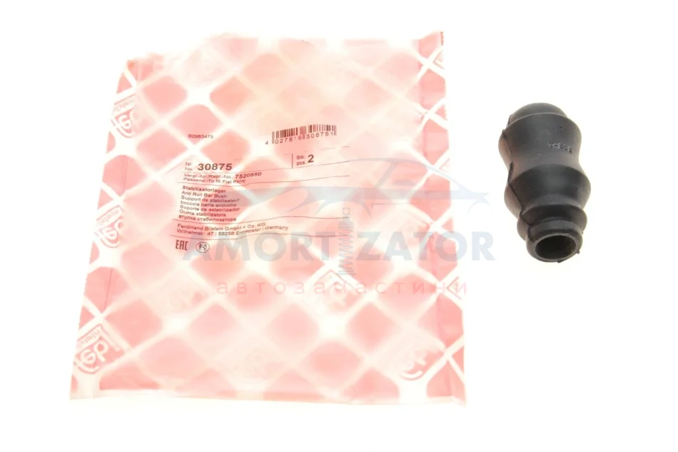 Подушка(втулка) стабілізатора FEBI BILSTEIN 30875 (фото 1)