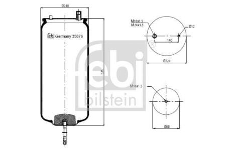 Подушка пневмопідвіски FEBI BILSTEIN 35676