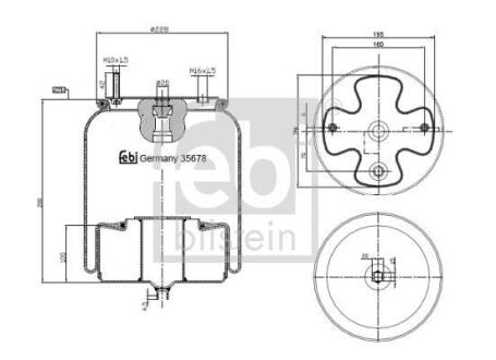Подушка амортизуюча FEBI BILSTEIN 35678