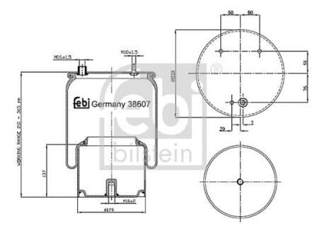 Подушка амортизуюча FEBI BILSTEIN 38607