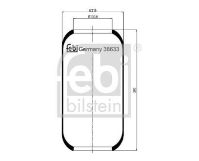 Подушка амортизуюча FEBI BILSTEIN 38633