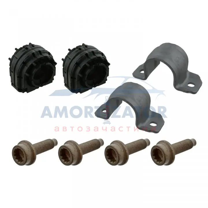 Ремкомплект стабілізатора задн (19мм) AUDI A8 D4, Q3 SEAT ALTEA, ALTEA XL, LEON SKODA OCTAVIA II, SUPERB II VW CC B7, EOS, GOLF PLUS V, GOLF V, GOLF VI, PASSAT ALLTRACK B7 1.2-6.3 02.03-10.18 FEBI BILSTEIN 39649 (фото 1)