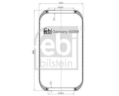 Подушка амортизуюча FEBI BILSTEIN 40399