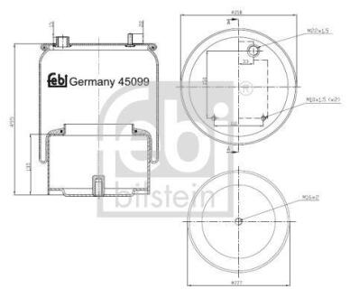 Подушка амортизуюча FEBI BILSTEIN 45099